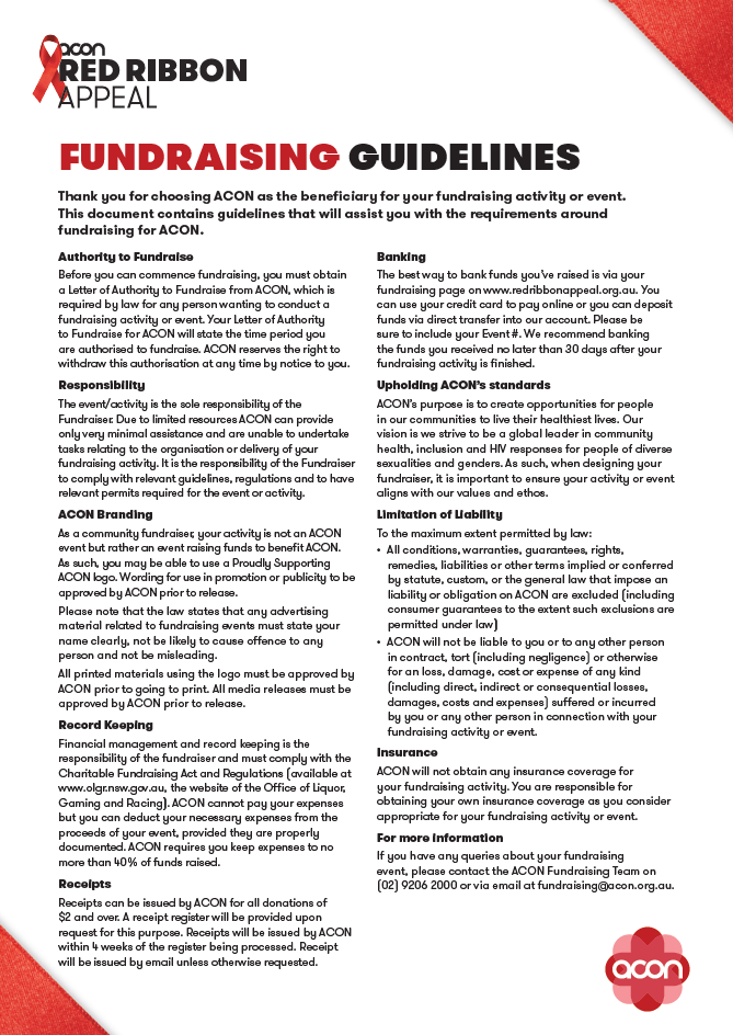 Fundraising Guidelines